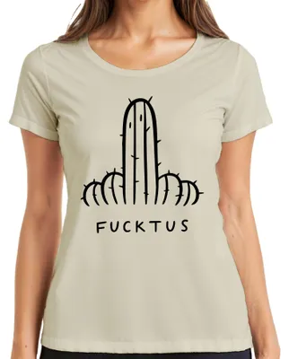 Obrázek produktu pro Dámské tričko Fucktus Cactus Funny Sarcastic Cheeky Gift Cactus Lover, Nature, M