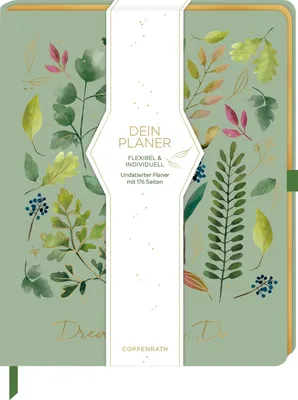Produktbild von Planer mit Stoffeinband, undatiert, 176 Seiten, Leseband und Stiftehalterung, Folienschnitt