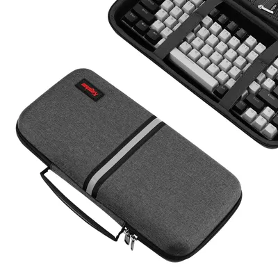 Immagine prodotto di Custodia rigida per tastiera, realizzata in materiale resistente, ideale per il trasporto e la protezione della tastiera portatile