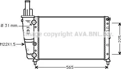 Produktbild von PRASCO FTA2139 Kühler Wasserkühler Motorkühler für FIAT PUNTO (176) PUNTO Cabriolet (176C)