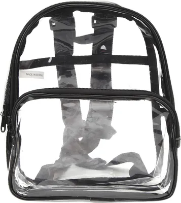 Image de Stade homologué mini sac à dos clair PVC lourd transparent petit été étanche