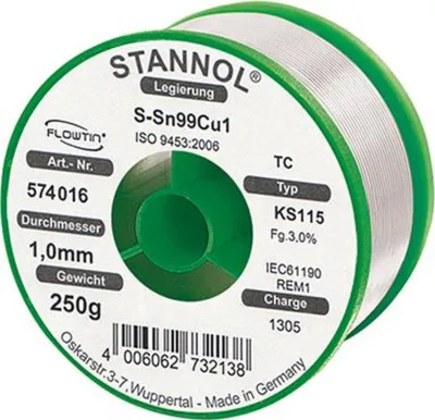 Produktbild von Lötd.KS115 3,0% 1,0 Flowtin TC250gSTANNO