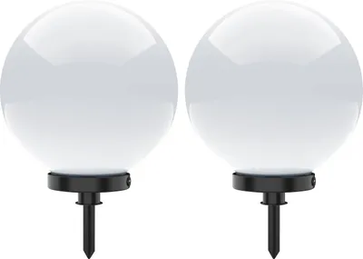 Produktbild von Selltec Kugellampe KIRA SET 2 SET Außenleuchte, IP44 Kugellampe opal Garten, Outdoor, Terrasse