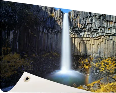 Produktbild von Gartenposter - 120x80 cm - Svartifoss Wasserfall in Island  - Modernes Wandbilder - Natur