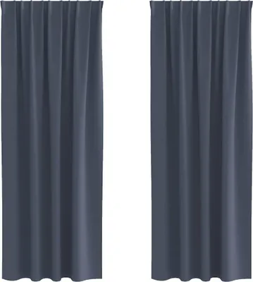 Obrázek produktu pro vidaXL Zatemňovací závěsy s kroužky 2 ks antracit 260 x 140 cm