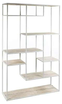 Image de Pomax Eszential Regal, blanc, L 100 x l 30 x H 165 cm