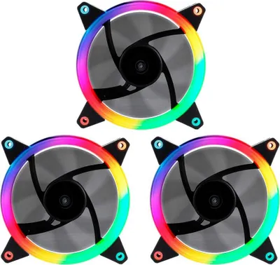 Zdjęcie produktu dla UNYKAch Fan CANDY 30 ARGB Ring Led 120 mm, Wentylator, 12 cm, 1500 RPM, Czarny
