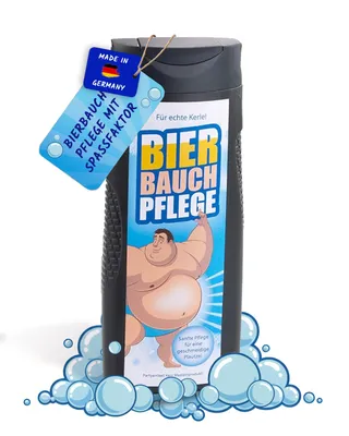 Produktbild von Die Bierbauchpflege / Tolles Geschenk für Deine Freunde oder Deinen Mann / Für jeden mit einem Bierbauch! Das witzigste Duschgel für den Mann oder natürlich auch für die Frau mit einem schönen Bierbauch :-)