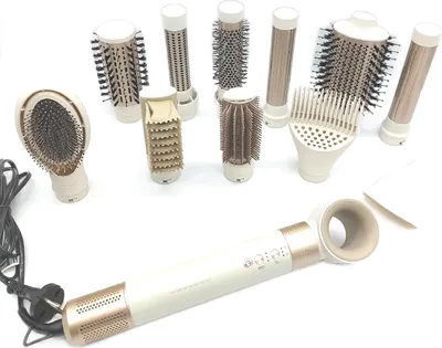 Produktbild von Cecotec CeramicCare 12in1 AirGlam, Multistyler, Airflow, Beige, Champagne, 1,8 m, 1400 W