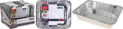 Produktbild von BBQ Servierschale Aluschale Grillzubehör 2 Stück 32x26cm
