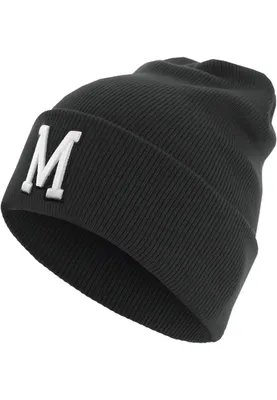 Produktbild von MSTRDS Beanie Letter Cuff Knit Beanie Black