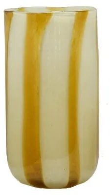Obrázek produktu pro Váza a svícen Pomax Cannes, sklo, barva: jantarová, rozměry: průměr 19 cm, výška 37 cm