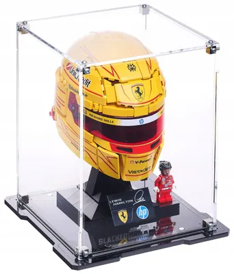 Image de Vitrine noire pour LEGO® 43022 – Casque Lewis Hamilton Scuderia Ferrari
