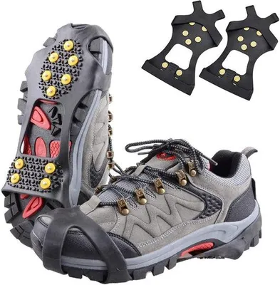 Produktbild von Famanu Antirutsch-Schuhspikes - für Schnee und Eis, Größe L