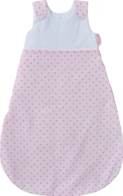 Produktbild von Baby-Delux Baby Schlafsack Strampelsack 6-18 Monate 100% Baumwolle 90 cm Design Stars Rosa
