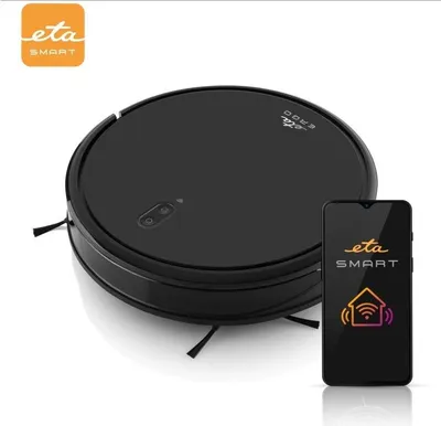 Produktbild von Eta ETA221890000, Beutellos, Schwarz, Rund, 65 dB, 0,22 l, Gyroskop