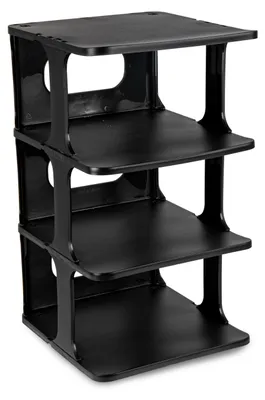 Produktbild von Plasticforte Schuhregal - stapelbar - schwarz - 26 x 25 x 44 cm