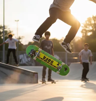 Image de Planche de Skate – 8.375" – Hotdog-3 – Deck Vert – Sofa Skateboards