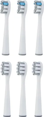 Obrázek produktu pro Náhradní hlavice pro elektrické zubní kartáčky, balení 6 kusů