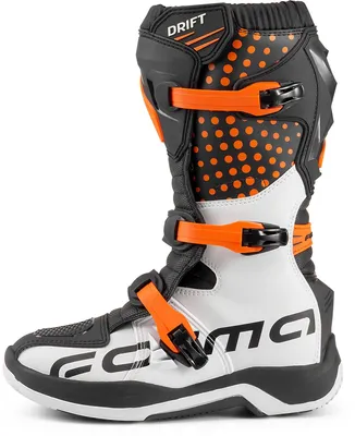 Image de Bottes de motocross pour enfants Forma Drift, noir/orange, taille 33