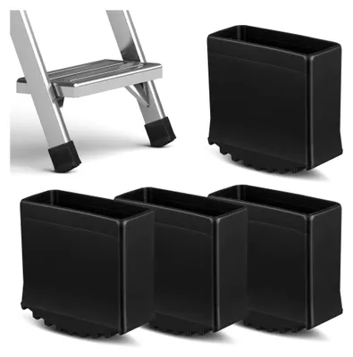 Produktbild von 4 Gummifüße für Leitern 25x63mm Rutschfeste Fußkappen für Aluleitern und Trittleitern