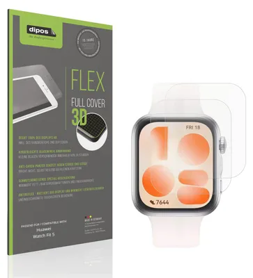 Image de 2x Full Cover mat Film pour Huawei Watch Fit 5 Film de protection ecrán