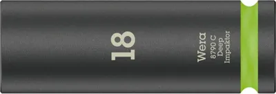 Produktbild von Wera 8790 C Impaktor Deep Steckschlüsseleinsatz mit 1/2"-Antrieb Leuchtgrün