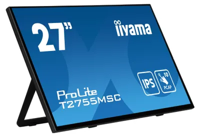 Zdjęcie produktu dla iiyama ProLite T2755MSC-B1, 68,6 cm (27"), 1920 x 1080 px, Full HD, LED, 5 ms, Czarny