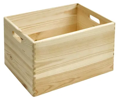 Produktbild von Holzkiste Stapelbox L 30x40x23 cm Kiefer massiv