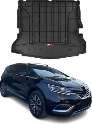 Zdjęcie produktu dla Gumowa wkładka bagażnika OMAC do Renault Espace 2015-2020 Wkładka bagażnika TPE