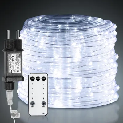 Produktbild von Peviasot 10m LED Lichtschlauch,LED Schlauch,Partylicht Dekobeleuchtung Weihnachten,Kaltweiß