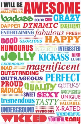 Produktbild von Motivational - Poster - Awesome
