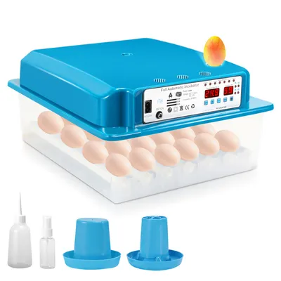Obrázok produktu pre TolleTour Inkubátor na vajcia Otočný systém + regulácia teploty S LED osvetlením vajec pre kačice a iné kurčatá 35-36 W 36 vajec Zelená