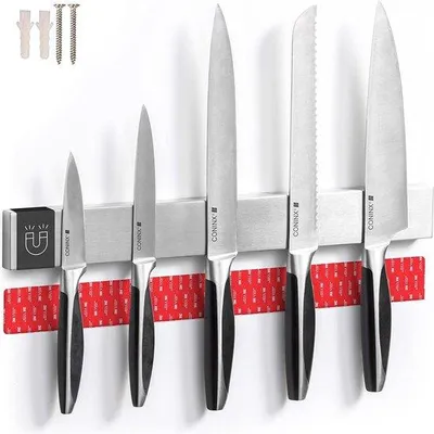 Immagine prodotto di Famanu Barra magnetica per coltelli, acciaio inossidabile, 40 cm