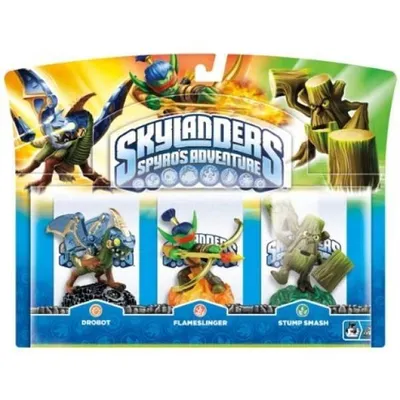 Immagine prodotto di Skylanders Spyro Adventrue Pack - Drobot - Flameslinger - Stump Smash
