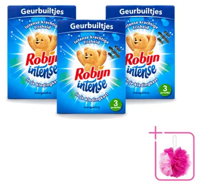 Produktbild von 3 x Robijn Intense Duftbeutel - Frische - Sparpackung - 3 Stücke