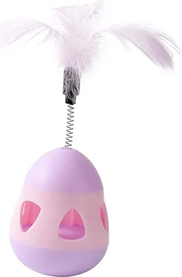 Imagen del producto de Juguete dispensador de golosinas para gatos, juguete comedero de golosinas para gatos, pelota comedero lento para gatos, pelota interactiva comedero para gatos, pelota rompecabezas comedero para gatos, dispensador de comida lenta para gatos