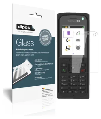 Produktbild von 2x Schutzfolie für Alcatel 8262EX - Anti-Shock 9H Folie Glass Kunststoffglas
