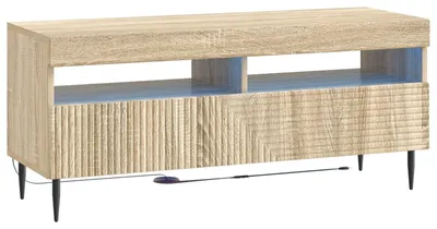 Immagine prodotto di Mobile TV a LED, finitura Sonoma in legno impiallacciato