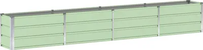 Obrázek produktu pro vidaXL květináč zelený 320 x 40 x 45 cm ocelový