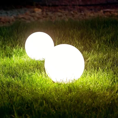 Produktbild von s.luce Globe pro langlebige Garten Außenkugel Weiß Kugellampe Kugelleuchte