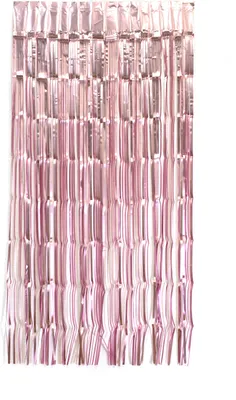 Produktbild von Lametta Vorhang 50x100cm, Farbauswahl:hellrosa / matt