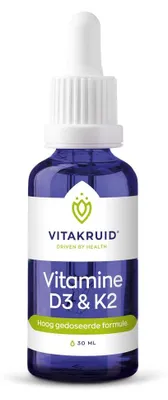 Produktbild von Vitakruid Vitamin D3 & K2 (MenaQ7®) mit Tropfpipette (30 ml)