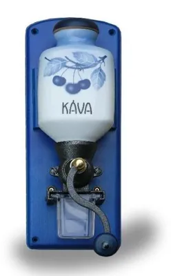 Produktbild von Kaffeemühle, tschechisches Porzellan, blaue Kirschen, Thun, 34 cm