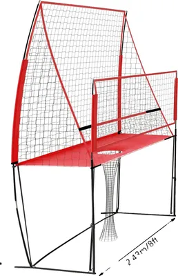 Immagine prodotto di Sistema rete da pallavolo, altezza regolabile, borsa da trasporto portatile, rosso