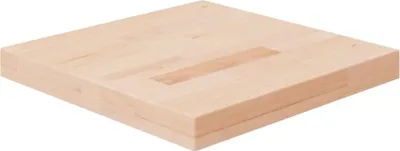 Produktbild von Tischplatte Quadratisch 40x40x4 cm Eichenholz Unbehandelt