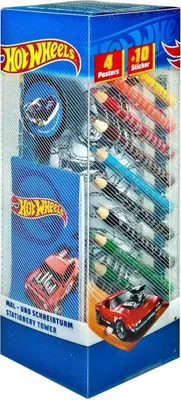 Obrázek produktu pro Sada psacích potřeb Hot Wheels 35dílné kreativní balení