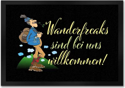 Produktbild von Wanderfreaks sind bei uns willkommen Fußmatte in 35x50 cm