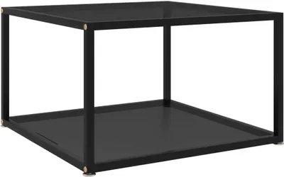 Produktbild von Couchtisch Schwarz 60x60x35 cm Hartglas