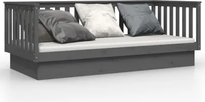 Obrázok produktu pre vidaXL Denná posteľ Grey 80x200 cm Masívne borovicové drevo